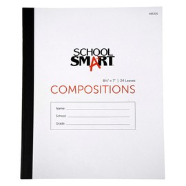 Roaring Spring School Smart Stitched Cover Composition Book - 8.5 x 7 Inches - 24 Sheets No Margin, Manila, 1 Count (Pack of 1)