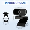 KIMIGO Full HD Webcam, USB a Webcam with Microphone for