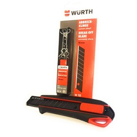 Wrth Wrth Cuttermesser Teppichmesser inkl. 3 Abbrechklingen und 10 zus?tzlichen Abbrechklingen, B00BQWBDHU
