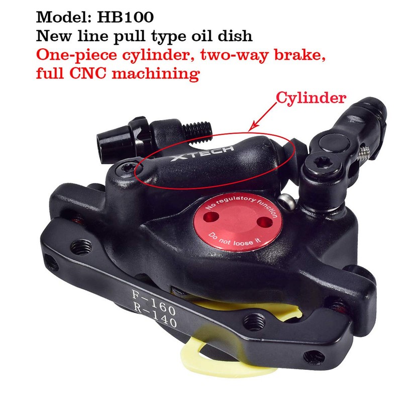 JPFASHIONING ZOOM HB-100 Mountain Bike Line Pull Hydraulic Disc Brake