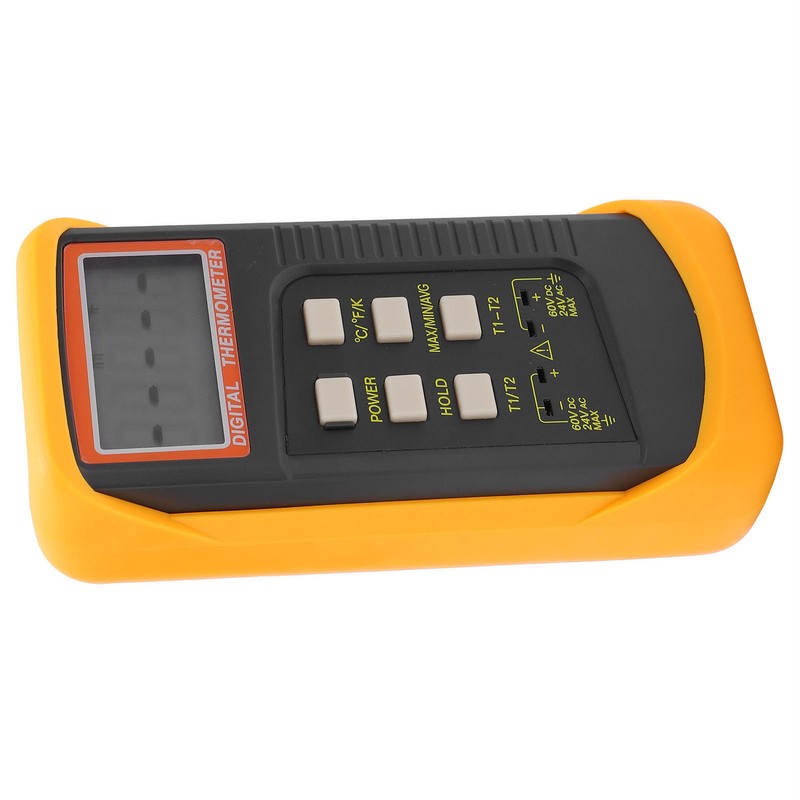 DT6802 Digital Temperature Meter DualChannel Thermometer for Home Indoor Outdoor