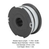 6pcs Weeder Replacement Spool 38.6ft 0.06in String Trimmer Replacement Spool