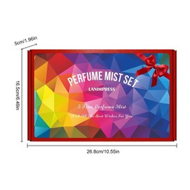 90ML Hair & Body Perfume Spray, 5 Counts/set Long Lasting Body Fragrance Mist, Vanilla Perfumes, Fragrance Gifts for Women & Men, Travel Gifts, Christmas Gift