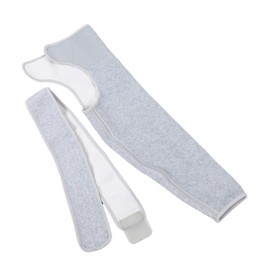 Kisangel Recovery Shoulder Brace for Men and Women Shoulder Stability Support Brace Adjustable Fit Sleeve Wrap for Shoulder Injuries and Tendonitis Light Grey Size L