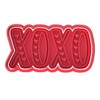 Valentine's Day XOXO Cookie Cutter & Stamp