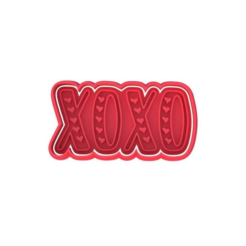 Valentine's Day XOXO Cookie Cutter & Stamp