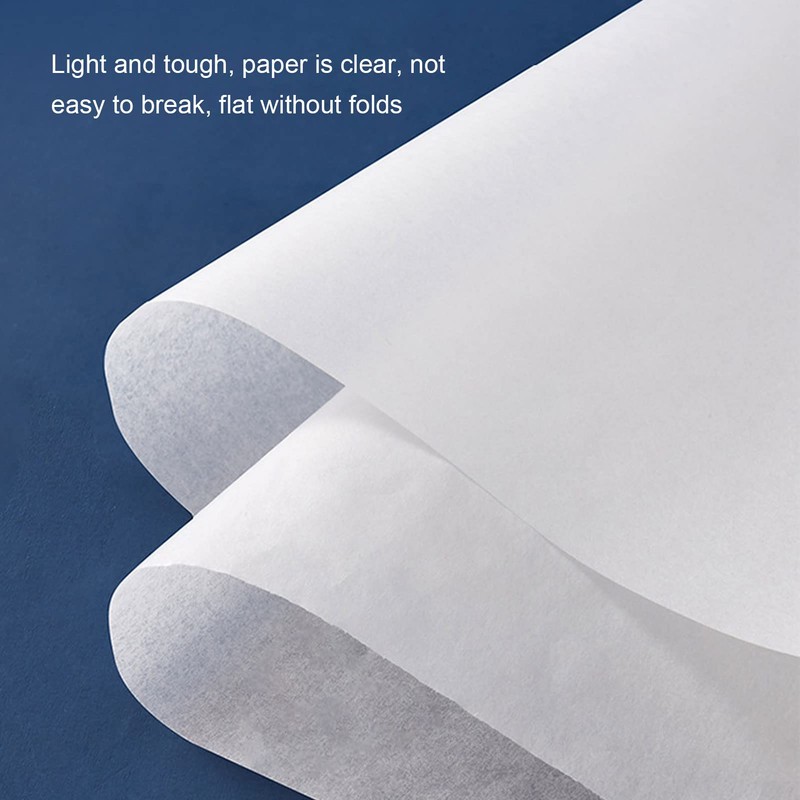 Lightweight Tracing Paper Roll, White Sketching Roll Transfer Paper Translucent
