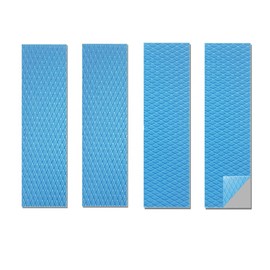 Awxlumv 4 Pack Thermal Pad, 70x22mm 1mm 2mm Highly Efficient Thermal Conductivity 12.0 W/mK, Heat Resistant Silicone Thermal Pads for M.2 2280 SSD NVMe