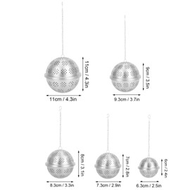 Infusor de Colador de Té, Bola de Especias Más Empinada de Té de Acero Inoxidable Extra Grande para Cocinar, Bola de Condimentos, Infusor de Especias, Filtro de Bola de Té para Cocina(M)