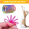 SEMINISMAR Cat Toy, Interactive Cat Spring, Plastic Spiral Springs, Toy