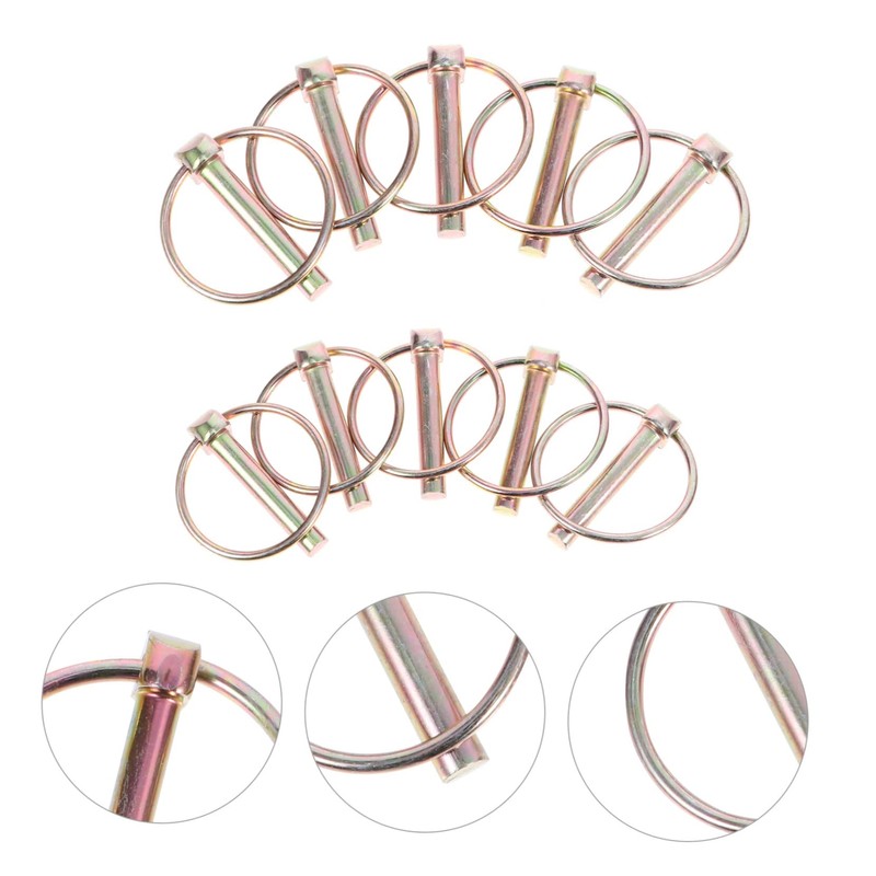 Abaodam 15pcs Heavy Duty Mower Pin Resistant Locking for Farm