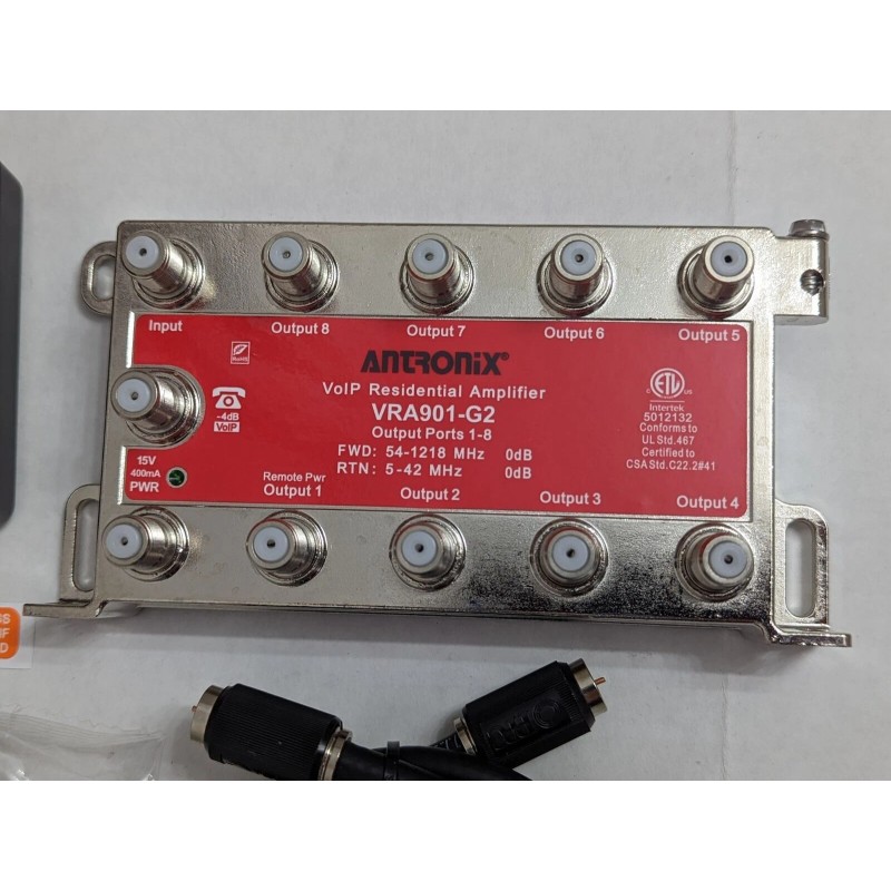 ANTRONIX VRA901-G2/ACP 1.2 GHz VoIP Residential Digital Coaxial Amplifier 9-Port