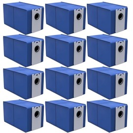 12 Pack Replacement Dust Bags Compatible With bObsweep UltraVision Self-emptying Robot Vacuum Cleaner,Disposable Dust Bag