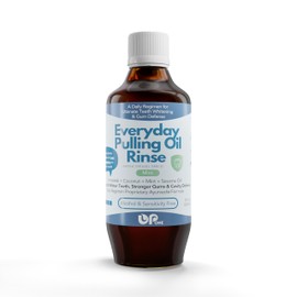 UpOne Whitening Oil Pulling Rinse - Unmatched 25+ Herb Oil Blend, Teeth Whitening Advanced Alcohol Free Ayurvedic Formula, Fresh Mint Flavor, Eliminates Bad Breath, Brighten Teeth Naturally - 8 fl. oz