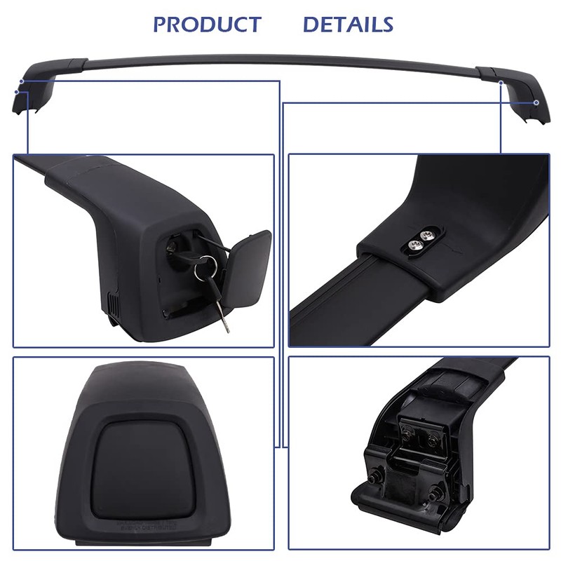 Snailfly Upgraded Cross Bars Fit for Volvo XC60 2018-2025 Lockable