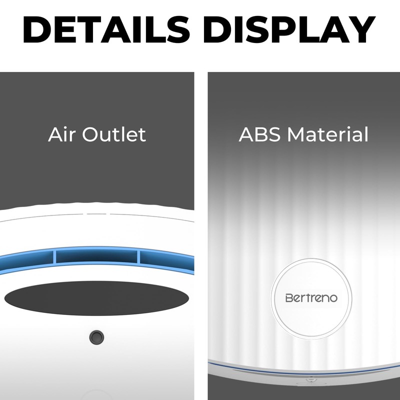 Bertreno Commercial Hand Dryer Bathroom 110V Compact Electric Hand Dryers