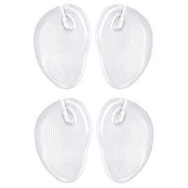2 Pairs Gel Transparent Thong Sandal Toe Protectors Inserts Antislip Shoes Grip Pads Clip-on Inserts Forefoot Cushions Pad