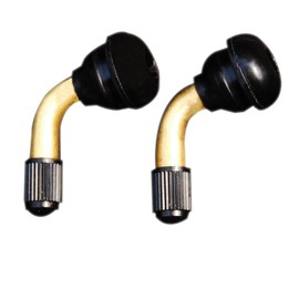 2 x L-Type Tubeless Tire Air Valve for Moped Bikes Small Diameter Tires Yamaha Honda Suzuki