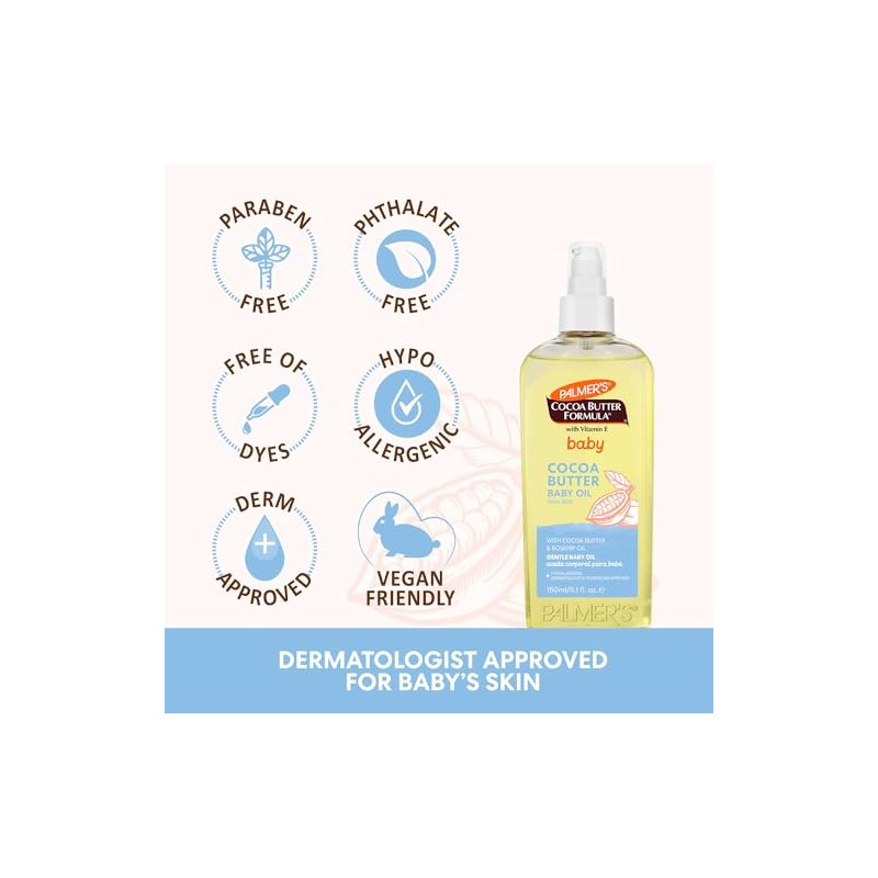 Palmer's Cocoa Butter Formula Aceite para Bebé con Manteca de