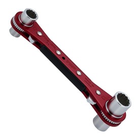 TOP PRW-3HL High Latch, Opposite Side Dimensions: 0.3 x 0.4 x 0.5 inches (8 x 10 x 12 x 13 mm), Number of Gears: 36, 10° Feed, Can Be Tightened, Long 4 Size Plate Ratchet Wrench with Hole for Safety