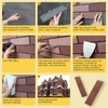 Zoeteoz 4 Pcs Faux Brick Dimensional Wall Panel, 8.54'' X