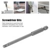 10Pcs 4mm Magnetic Screwdriver Bits Alloy Steel 1/4 Inch Hex