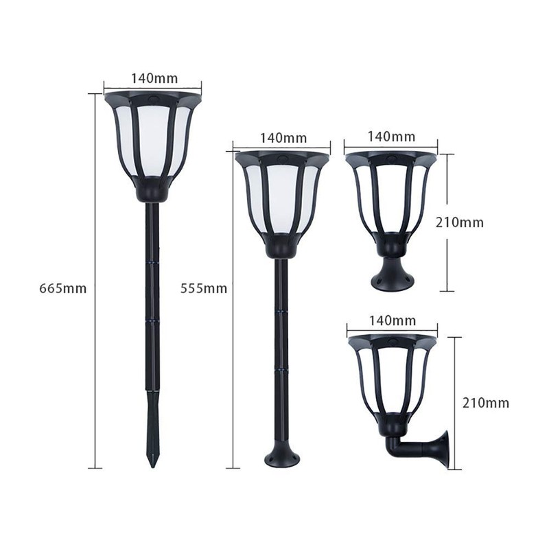 GRIFEMA DG2004 Solar Light Garden Waterproof Warm White Solar Lamp