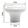 WAKI TW-161 Ceramic Knob, Platinum Ring, 1.3 inches (32 mm)
