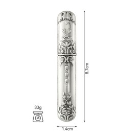 Needle Storage Sewing Needles Holder Portable Sewing Storage Case Embroidery Needle Storage Case Box for Hand Sewing Needle Storage Vintage Needle Case DIY Sewing Tools (Silver)