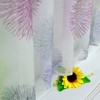 ESLIR Kitchen Bistro Curtain Modern Transparent Short Curtain with Loops