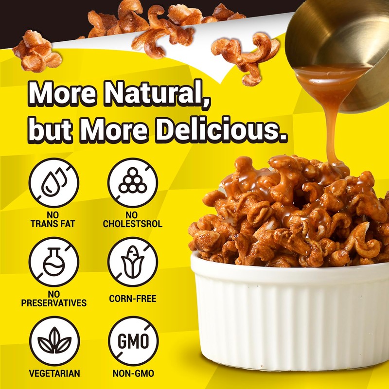 Captain Danny Rice Popcorn Salted Caramel, Corn-Free, Non-Fried, Gluten-Free, Minimally