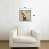 Framed Pig Wall Art Bedroom: Rustic Farm Animal Wooden Painting