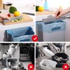 Auhafaly Hanging Collapsible Trash Can - 9L Wall Mounted Foldable
