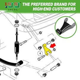 10L0L Golf Cart Leaf Spring Shackles for Club Car Precedent OEM 1025062-01 102506301 102506601 Golf Cart Accessories Parts for Electric and Fuel