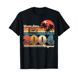 21th Birthday Retro Vintage 2004 Men Women T-Shirt