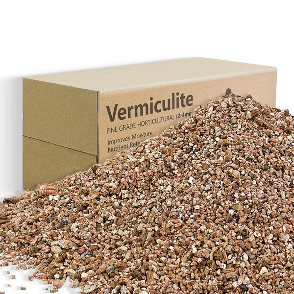 ANSTEEP 12QT Vermiculite, 2-4mm Fine Grade Horticultural Vermiculite for Plants