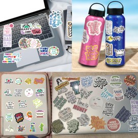 Inspirational Stickers 100 Pcs Motivational Sticker Pack,Stickers for Kids Teen Adults,Waterproof Vinyl Stickers for Water Bottle Laptop Scrapbook Phone Book Skateboard Journal Guitar Cup etc