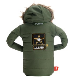 Puffin - The Pahka Beverage Parka | Insulated Can & Bottle Coolers That Keep Soda and Beer Cold | Thermocooler Sleeve Cover | 12 oz (Army Olive Green)