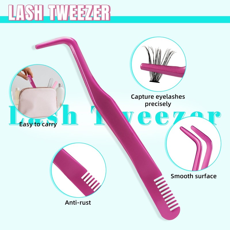 Lash Clusters Kit 240pcs, Lash Extension Kit 40D D Curl