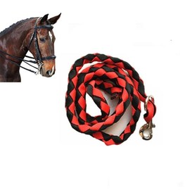 tooloflife Horse Lead Lead 1 Piece Travel Strong Field Strong Cotton 2m Easy to Attach Red and Black 2m