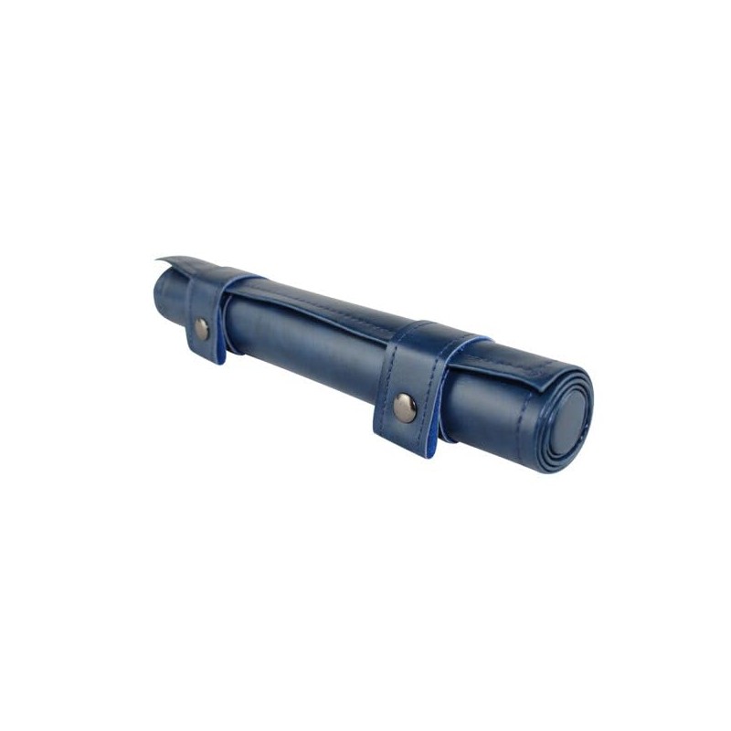 Blue Travel Roll Up Backgammon Set 13 Inch