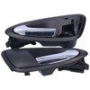 Fydun Interior Door Handle, Pair of Black Plastic 6J0837114A Handle