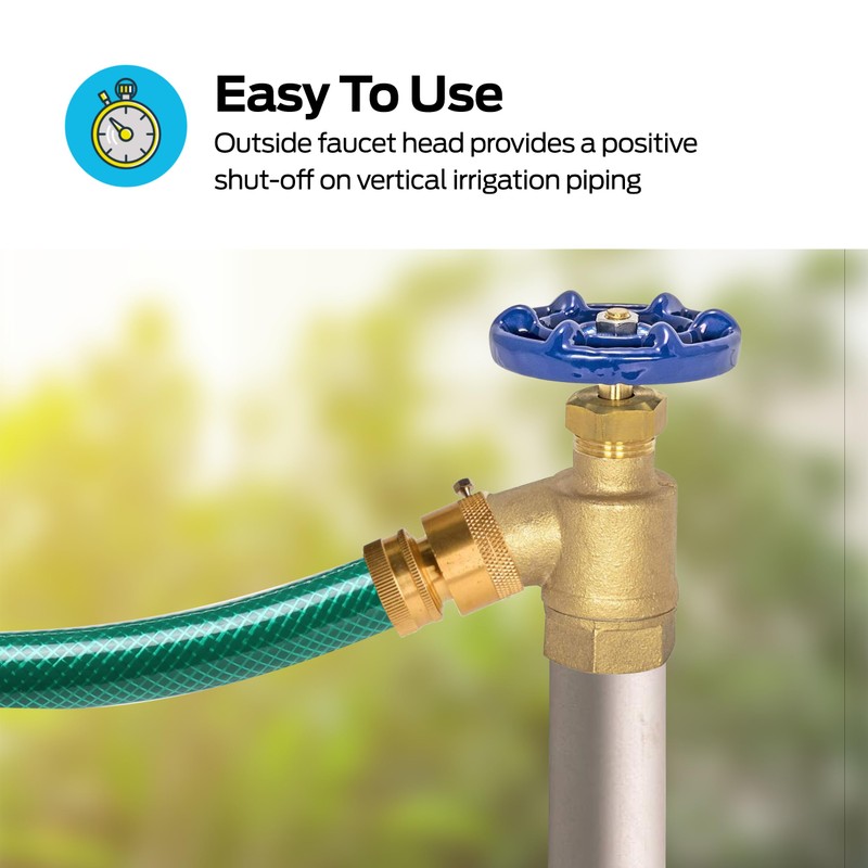 Eastman Bent Nose Garden Hose Valve, 3/4 in FIP x