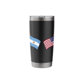Argentinian Heritage USA Argentina American Argentina Flag Stainless Steel Insulated Tumbler