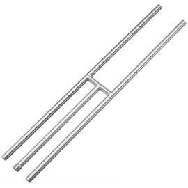 Onlyfire Stainless Steel Fireplace H-Burner for Natural Gas & Propane Fire Pit and Fireplace, 36 x 6 Inch Rectangular DIY Firepit H Burner for Indoor and Outdoor, BTU Max 175,000