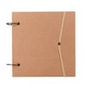 A4 Kraft Scrapbook,Blank Ring Binder Notebook Notepad Loose Leaf Sketchbook