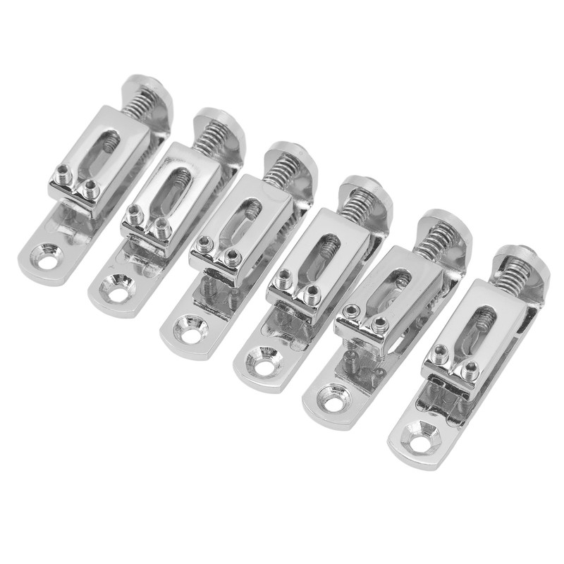 6PCS Guitar Bridge Saddle Split Type Zinc Alloy Electric Guitar