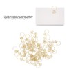80pcs Ring Shape Paper Clips Rustproof Multifunction Multifunction with Clear