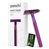 Double Sided Safety Razor for Men and Women with 5