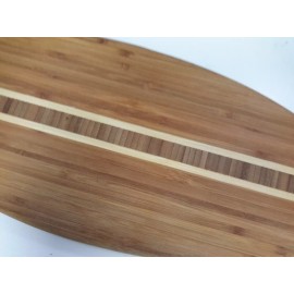 Totally Bamboo New Totally Bamboo Lil' Surfer Surfboard Shaped Bamboo Serving and Cutting Board
